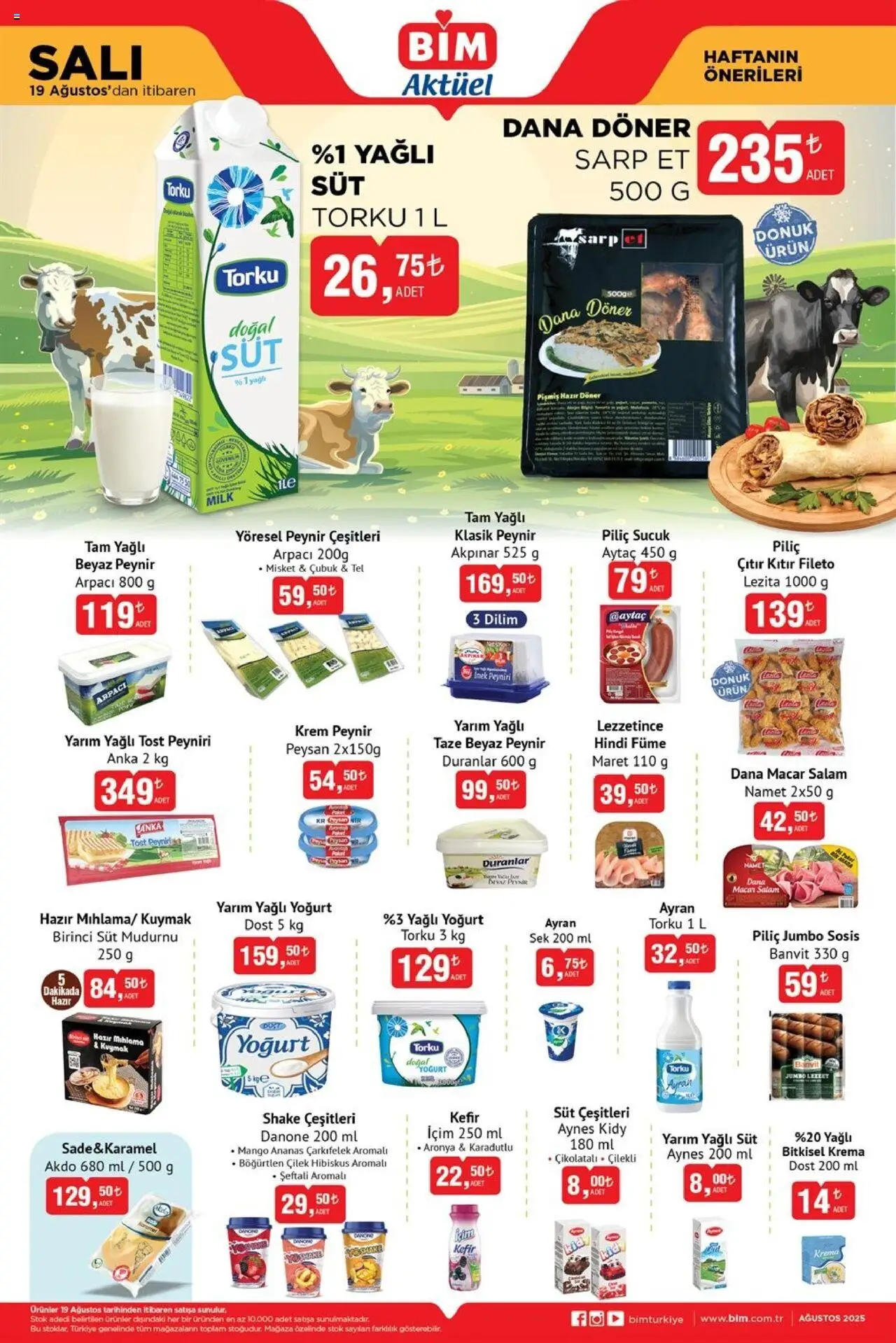 BİM Katalog bu hafta (19 Ağustos 2025) - Aktüel Broşür - Sayfa numarası 1