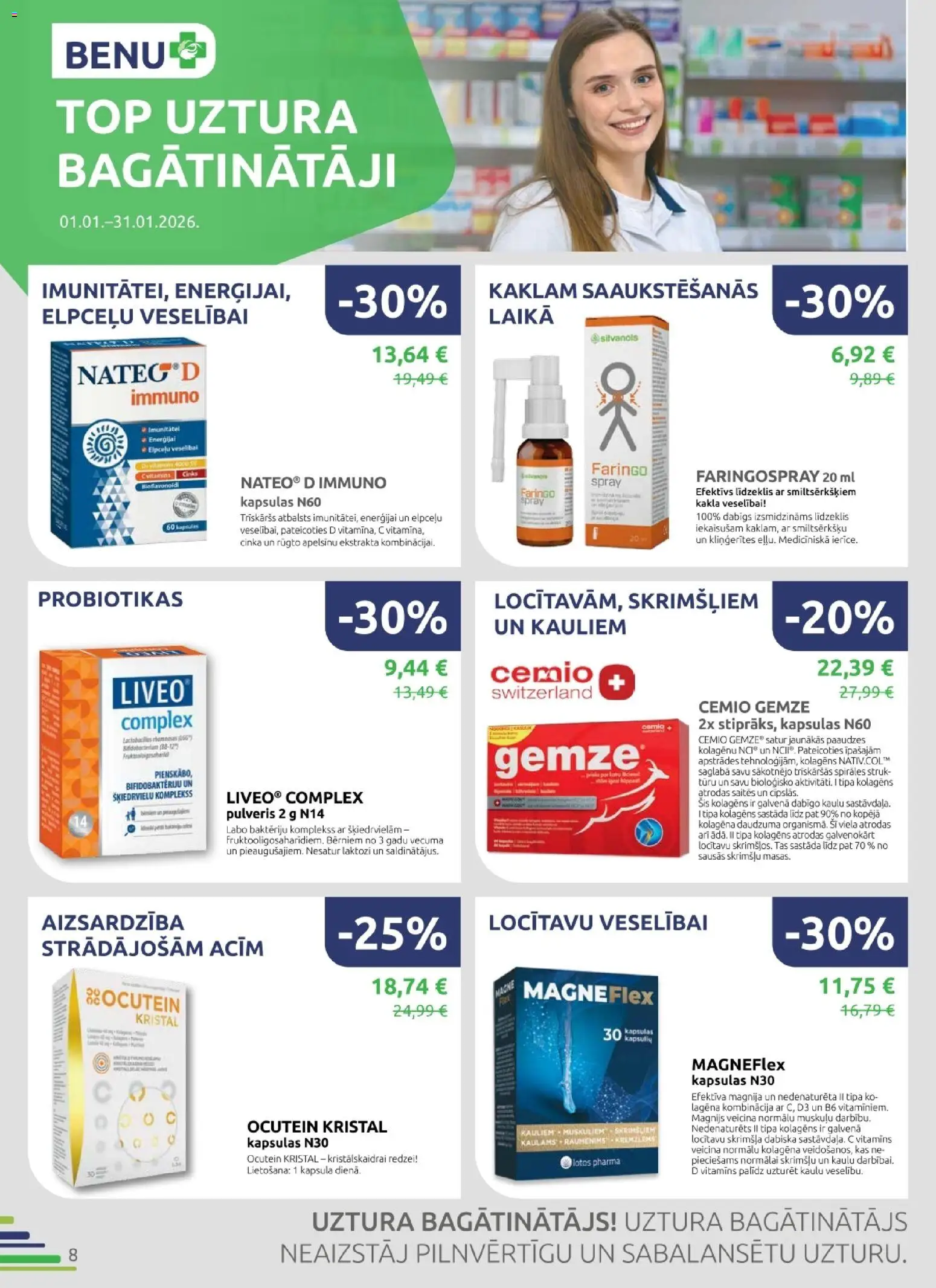 Skatīt BENU akciju bukletu, derīgs no 2026.01.01