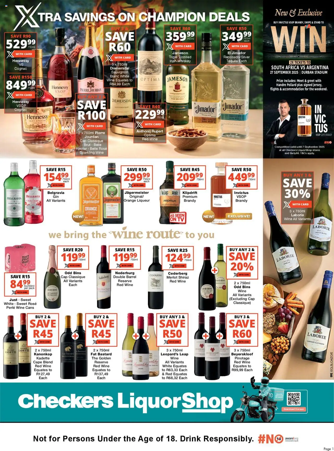 Checkers Eastern Cape - LiquorShop August Month-End Promotion 22/08 - 07/09/2025 >> Catalogue