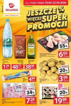 Pogląd gazetki "Selgros cash&carry gazetka - Jeszcze więcej super promocji" ze sklepu Selgros cash&carry ważnej od 16.04.2026
