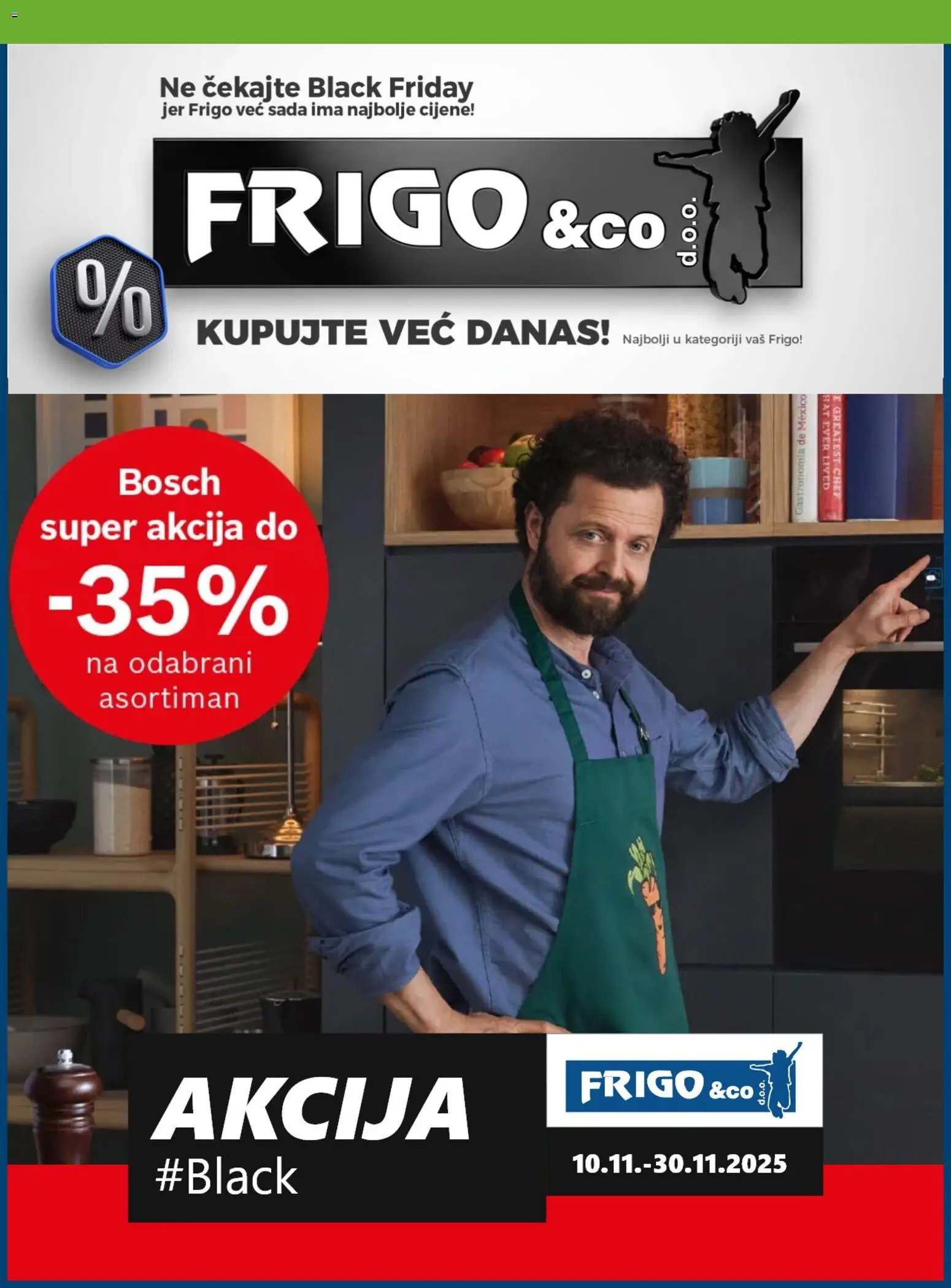 Pregled letka Katalog Black Friday trgovine FRIGO & Co. vrijedi od 10.11.2025