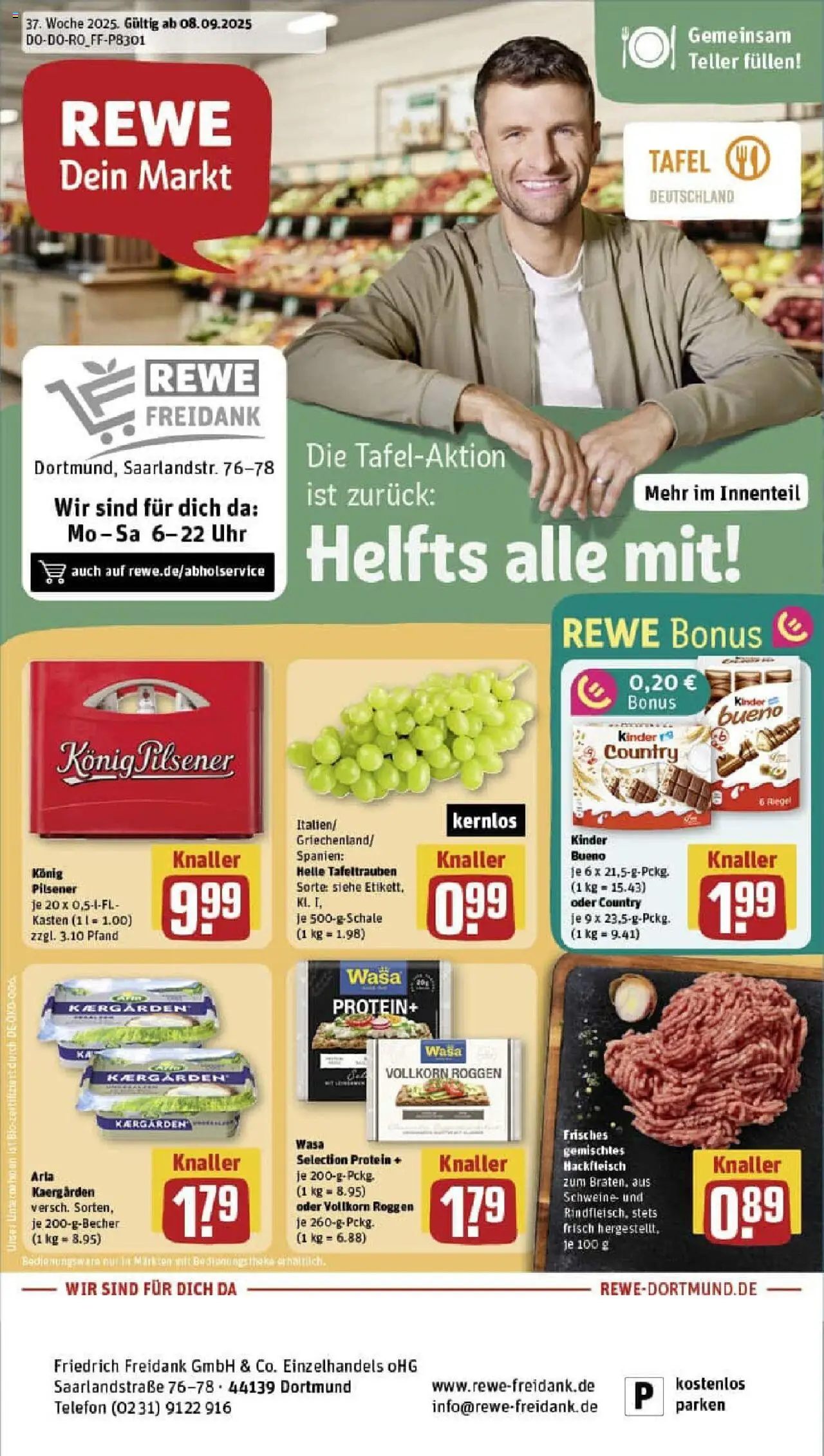 REWE Prospekt ab 07.09.2025 nächste Woche - Prospekt Dortmund	