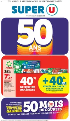 Prévisualisation de Catalogue du magasin Super U formulaire valide 09/09/2025