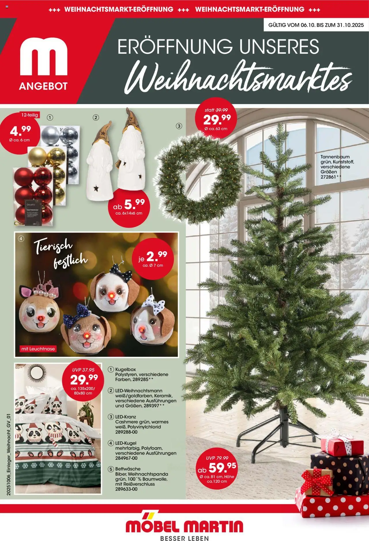 Möbel Martin Eröffnung Weihnachtsmarkt (vom 06.10.2025 - 31.10.2025)