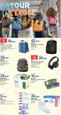Prévisualisation de Catalogue Retour à l'école du magasin Costco formulaire valide 20/08/2025
