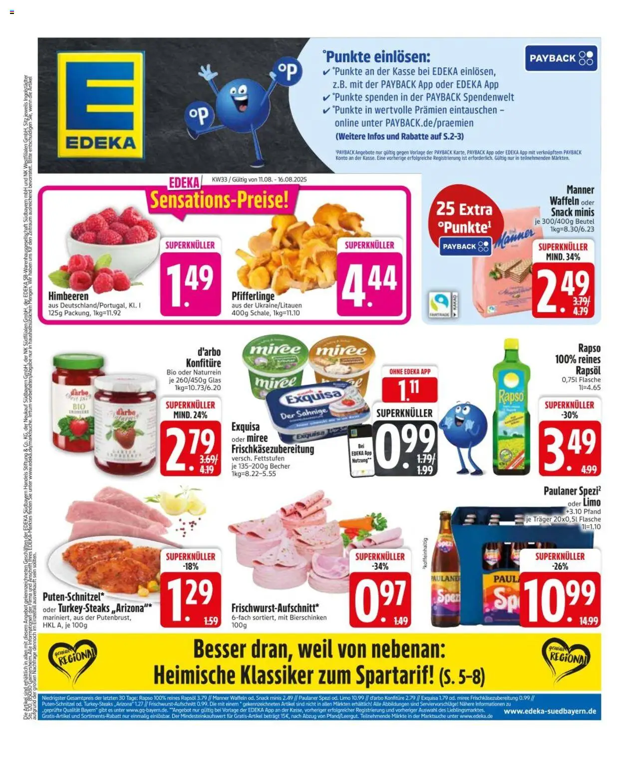 Edeka DE shop DE Folder geldig vanaf 11-08-2025 - Paginanummer 1