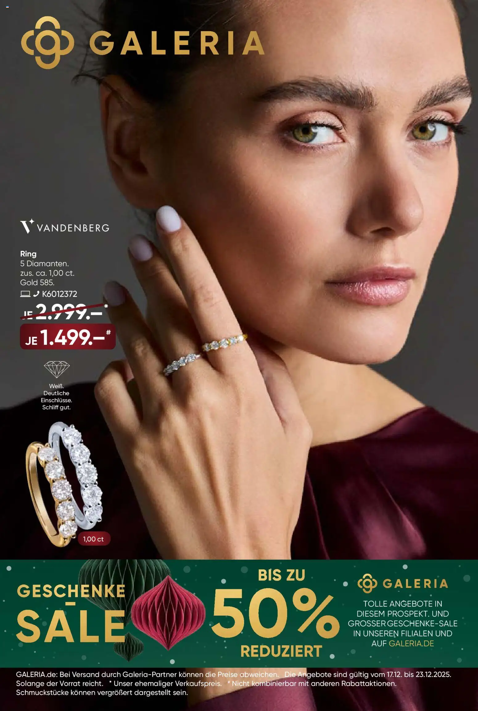 Vorschau von dem Prospekt des Geschäftes Galeria Karstadt Kaufhof, gültig ab dem 17.12.2025