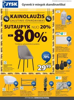 JYSK parduotuvės leidinio Leidinys galiojančio nuo 2026.01.20 peržiūra