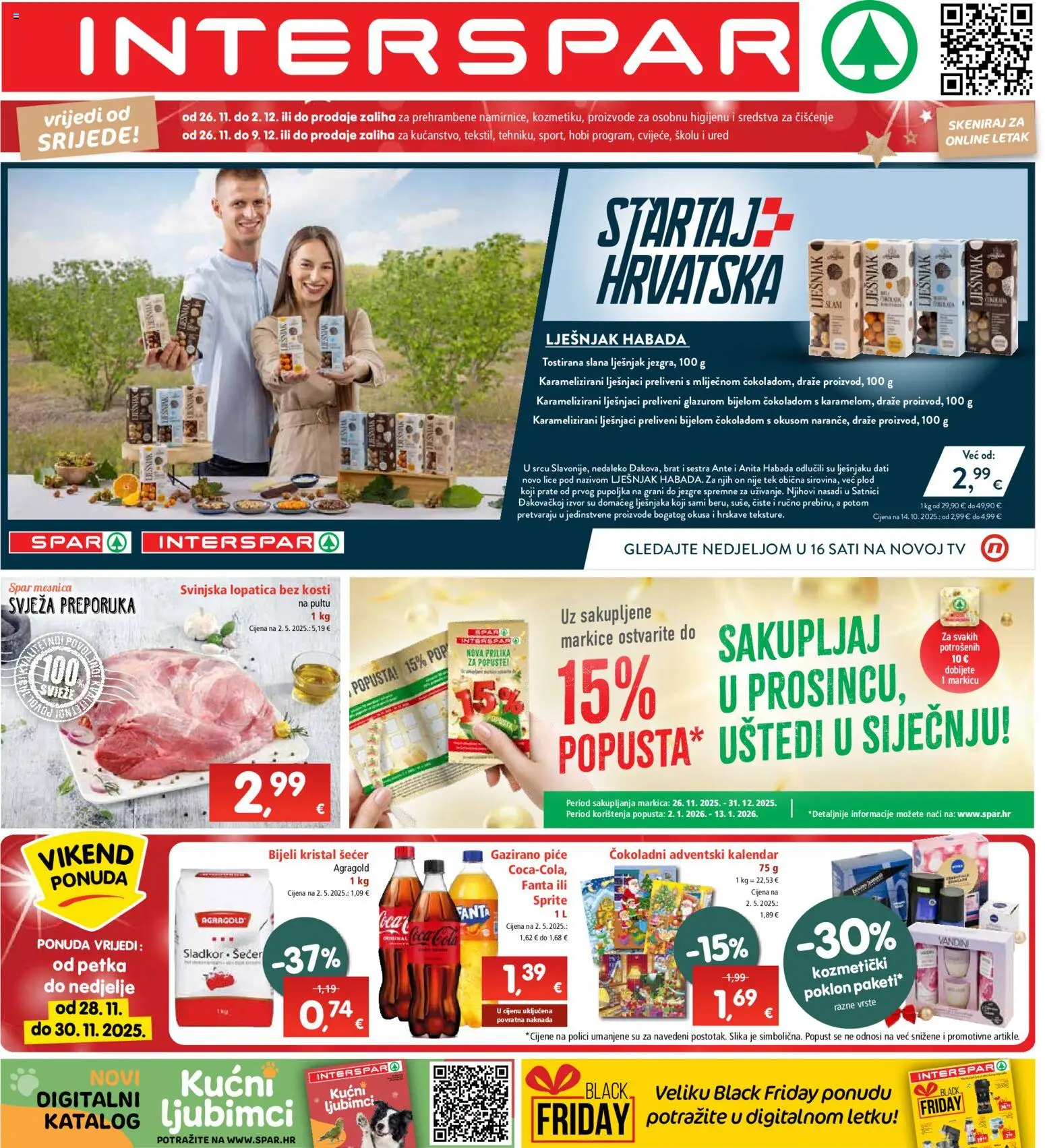 Pregled letka Katalog trgovine Interspar vrijedi od 26.11.2025
