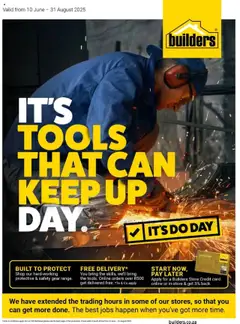 Preview of Builders flyer valid from 10/06/2025