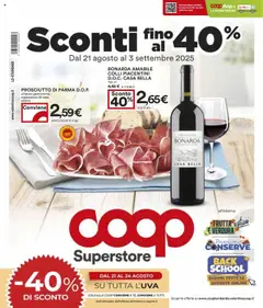 Anteprima dell'opuscolo Volantino Superstore - Brescia dal negozio COOP valido da 21/08/2025