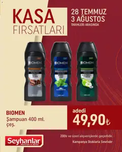 Seyhanlar Market Kasa Fırsatları 28.07.2025 - Broşürünün önizlemesi