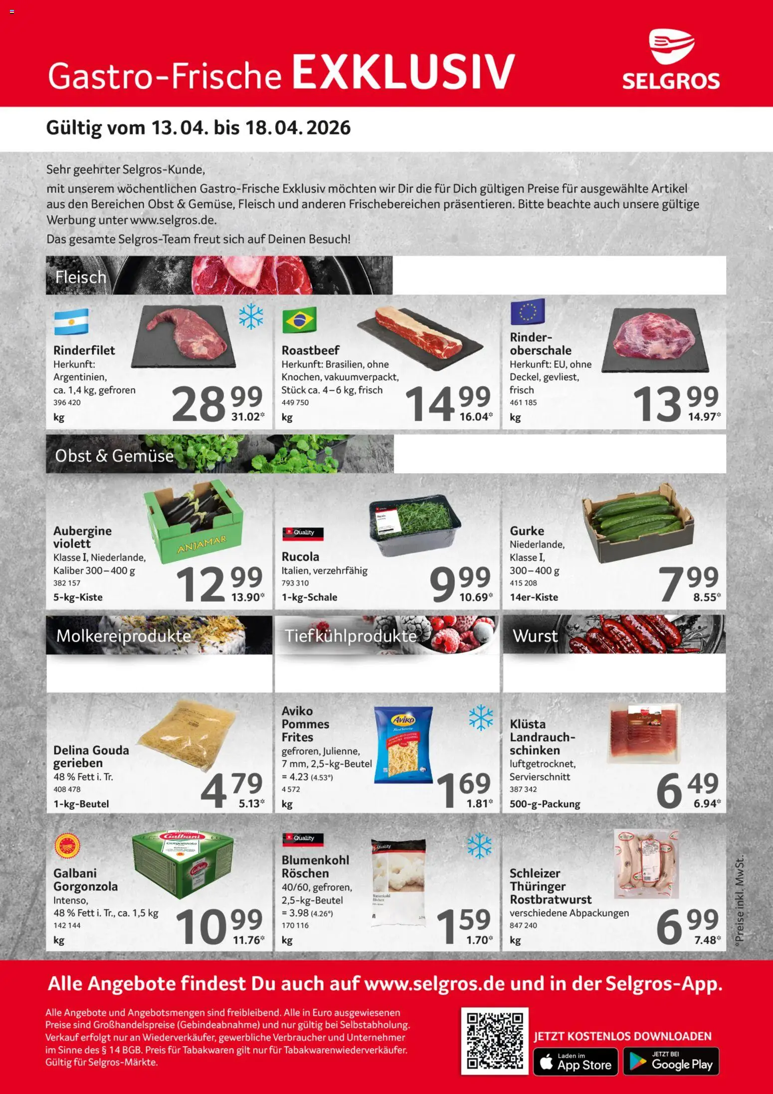 Vorschau von dem Prospekt des Geschäftes Selgros, gültig ab dem 13.04.2026