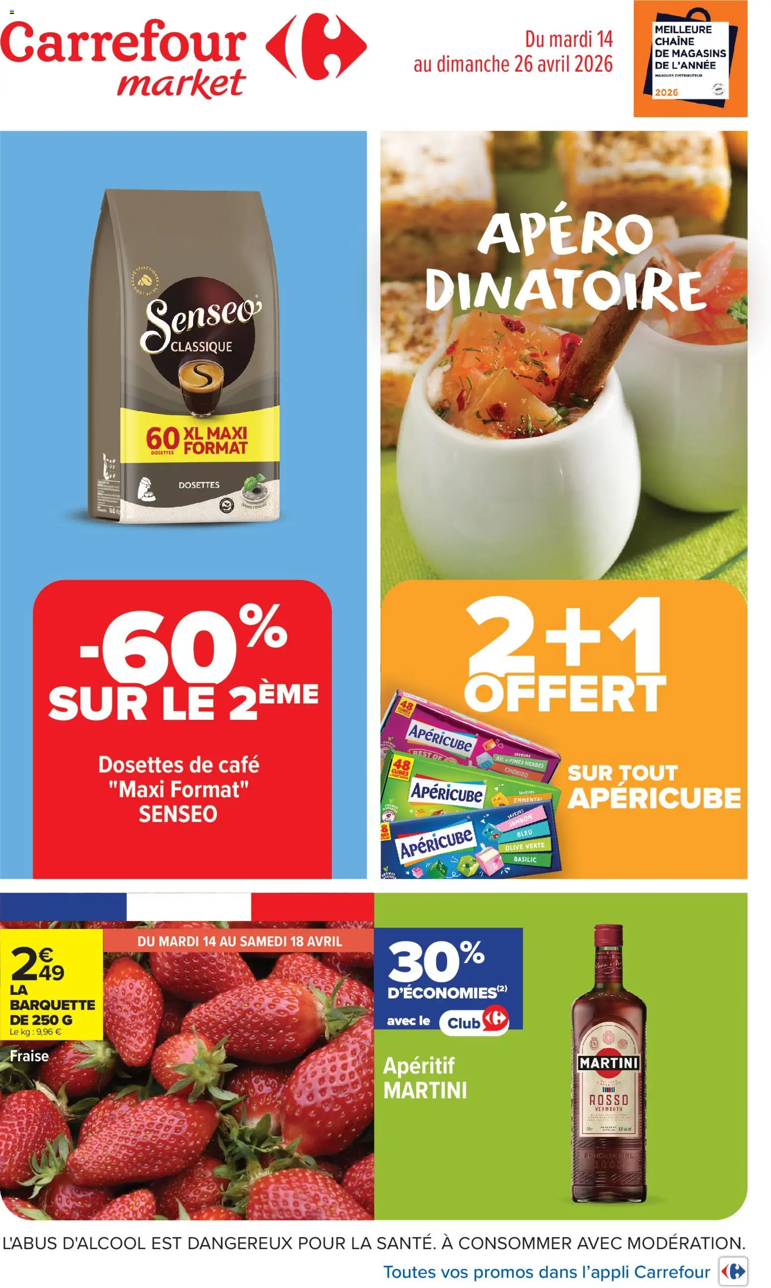 Prévisualisation de Carrefour Market Apéro dinatoire du magasin Carrefour Market formulaire valide 14/04/2026