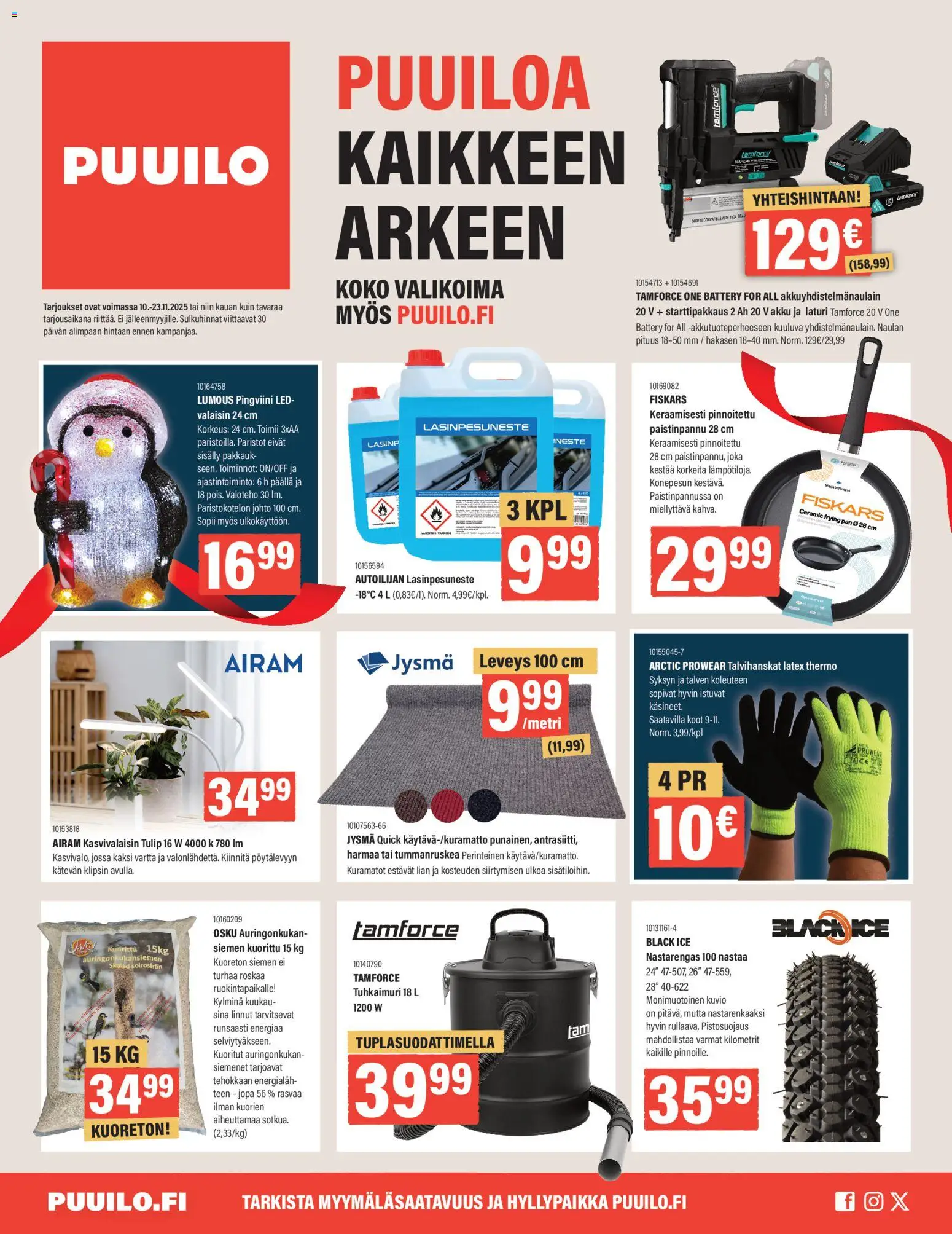 Kaupan Puuilo Tarjoukset esikatselu, voimassa 10/11/2025