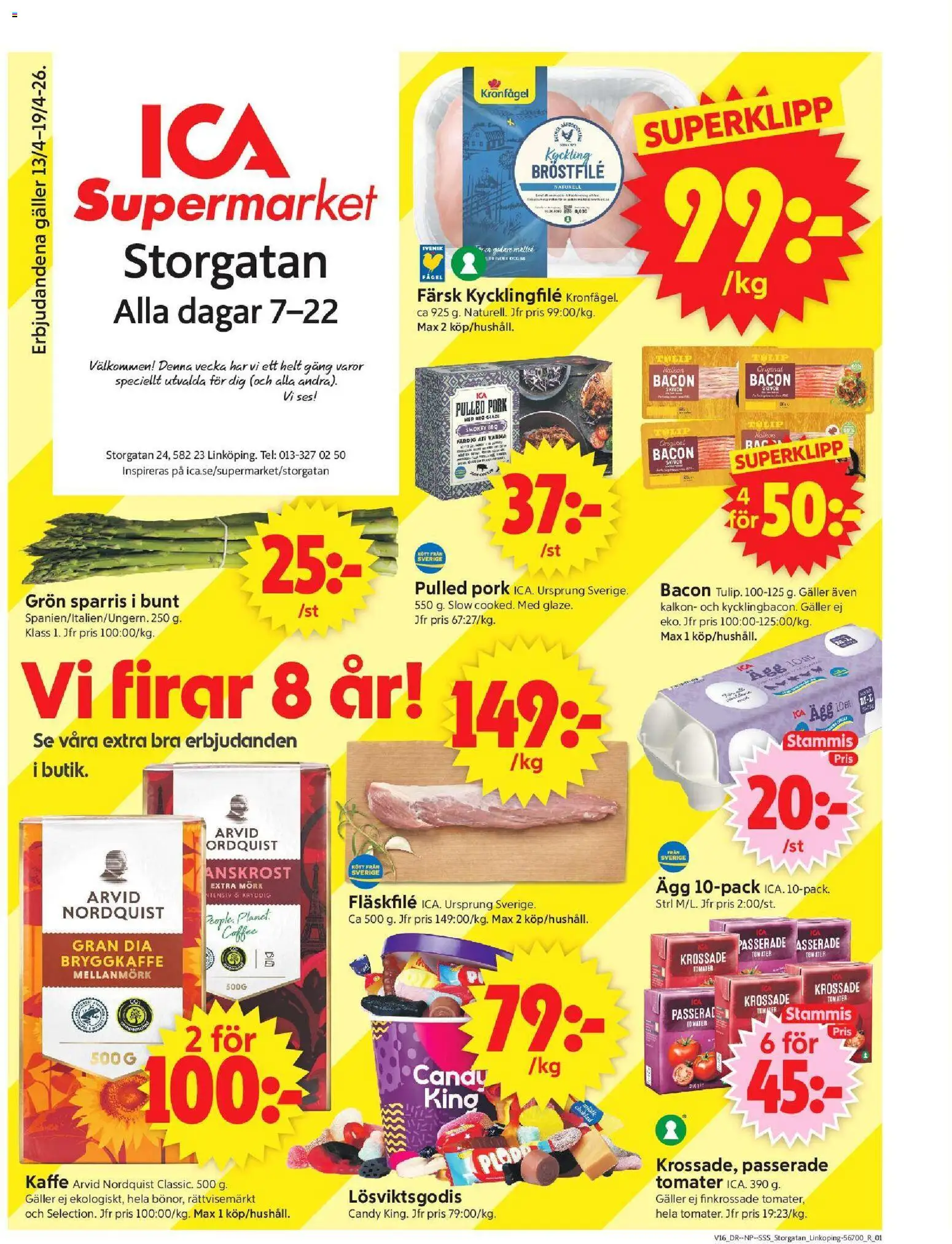 Förhandsgranska reklamblad Linköping från butik ICA Supermarket gäller från 13/04/2026