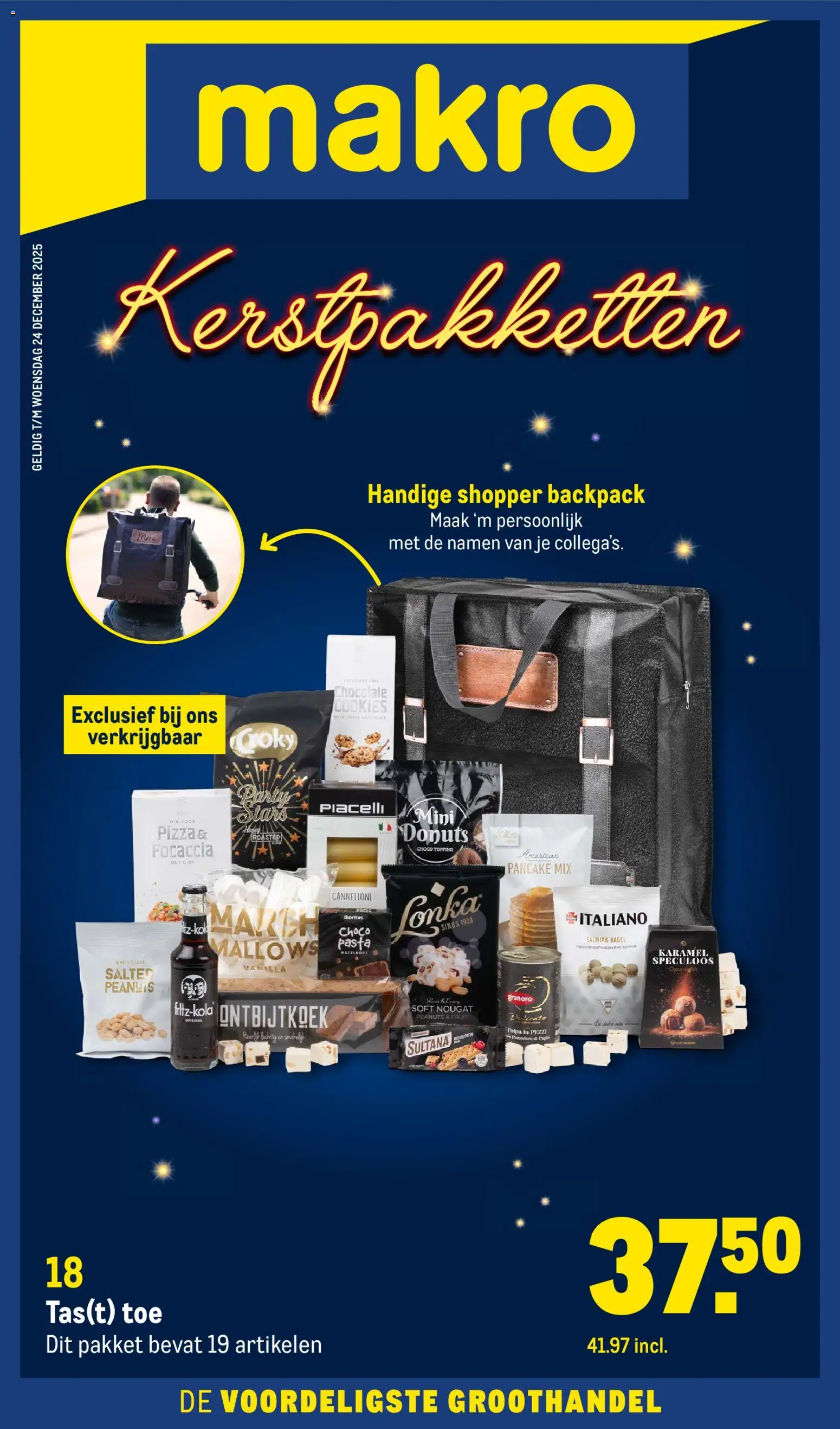 Voorbeeld van Kerstpakketten van winkel Makro geldig vanaf 19-11-2025
