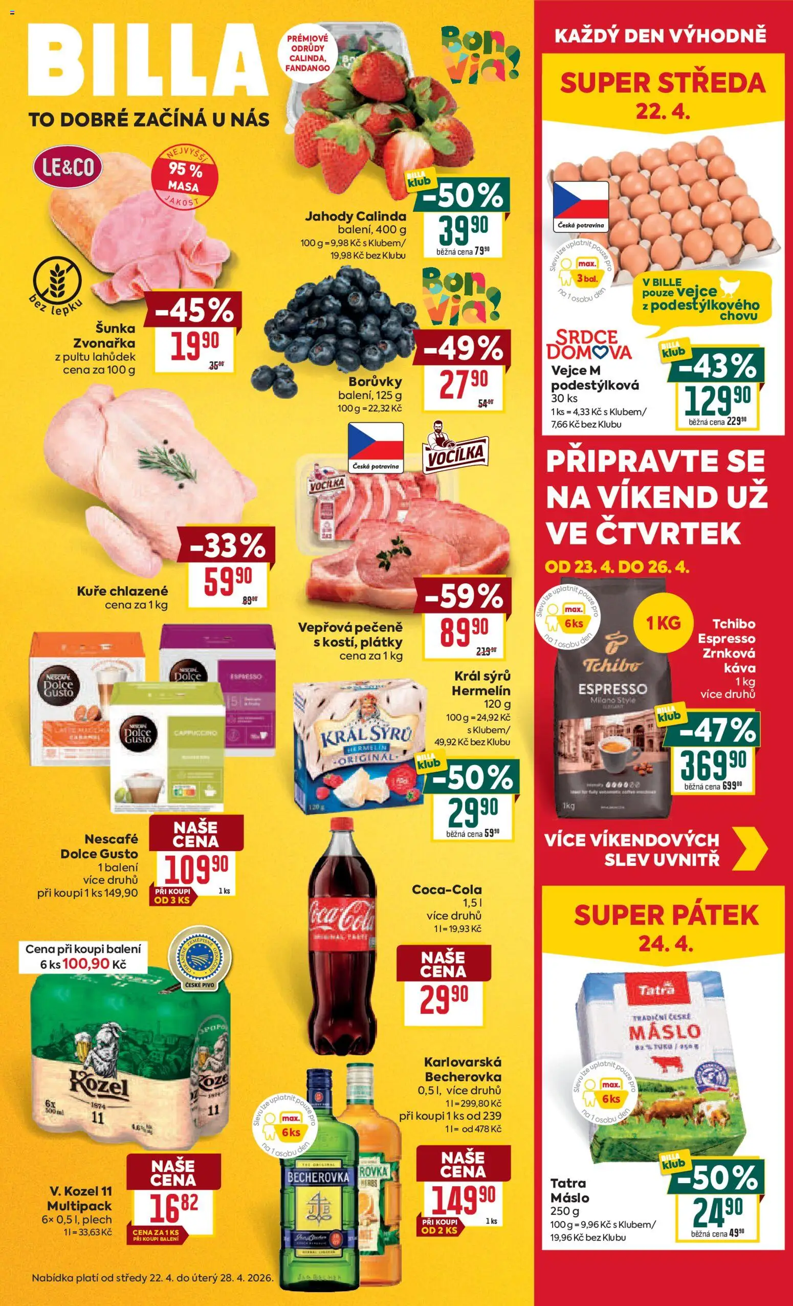 Náhled nabídky: Billa Billa Velký leták platný od 22.04.2026