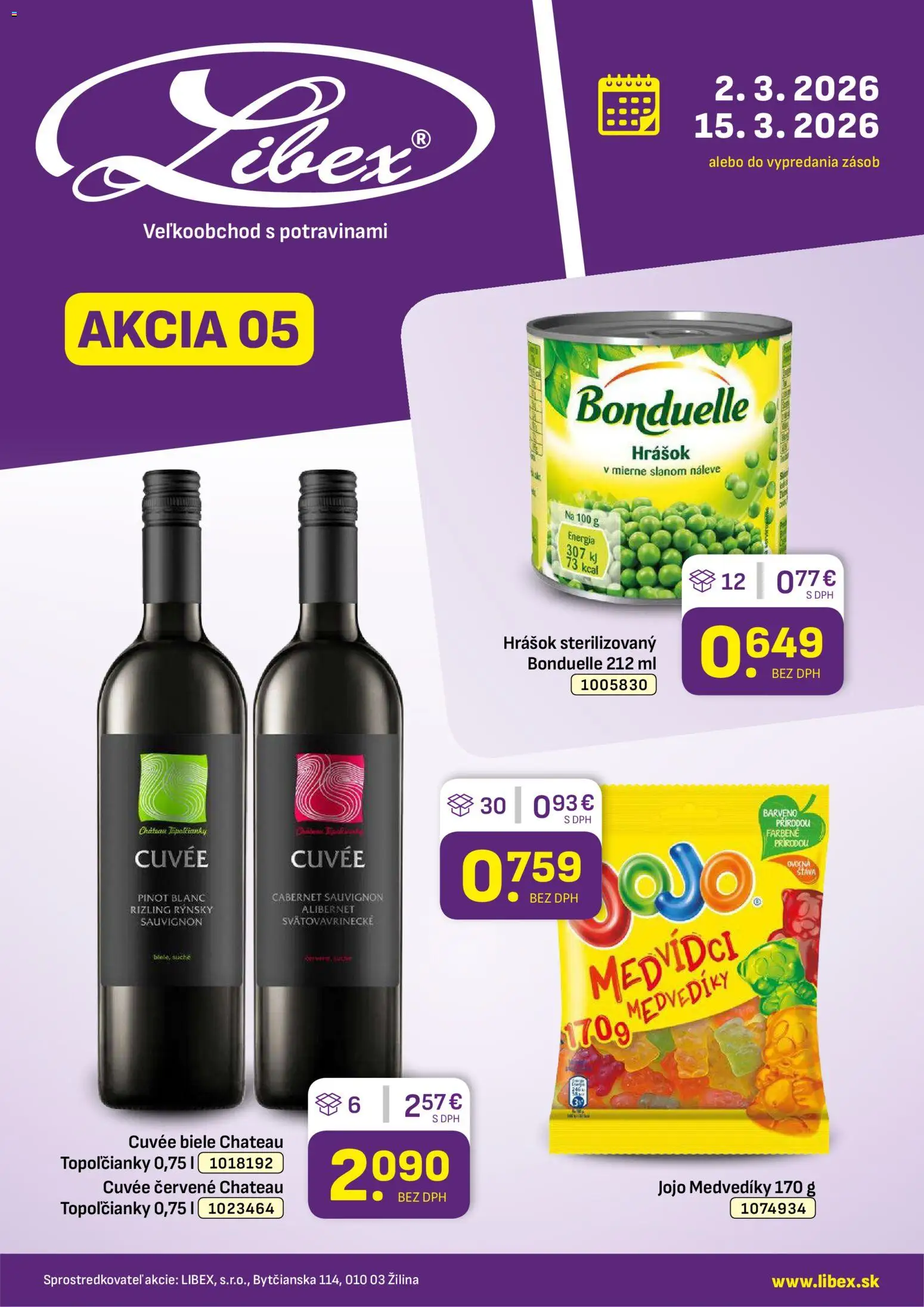 Náhľad Libex letáku platného od 02.03.2026 - Hrášok