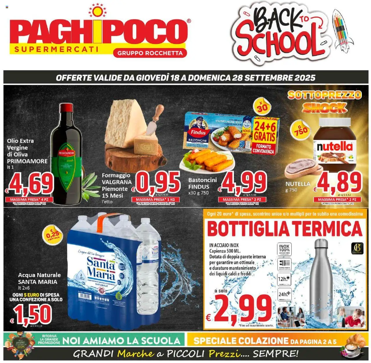 Volantino Paghi Poco valido da 18/09/2025 numero di pagina 1
