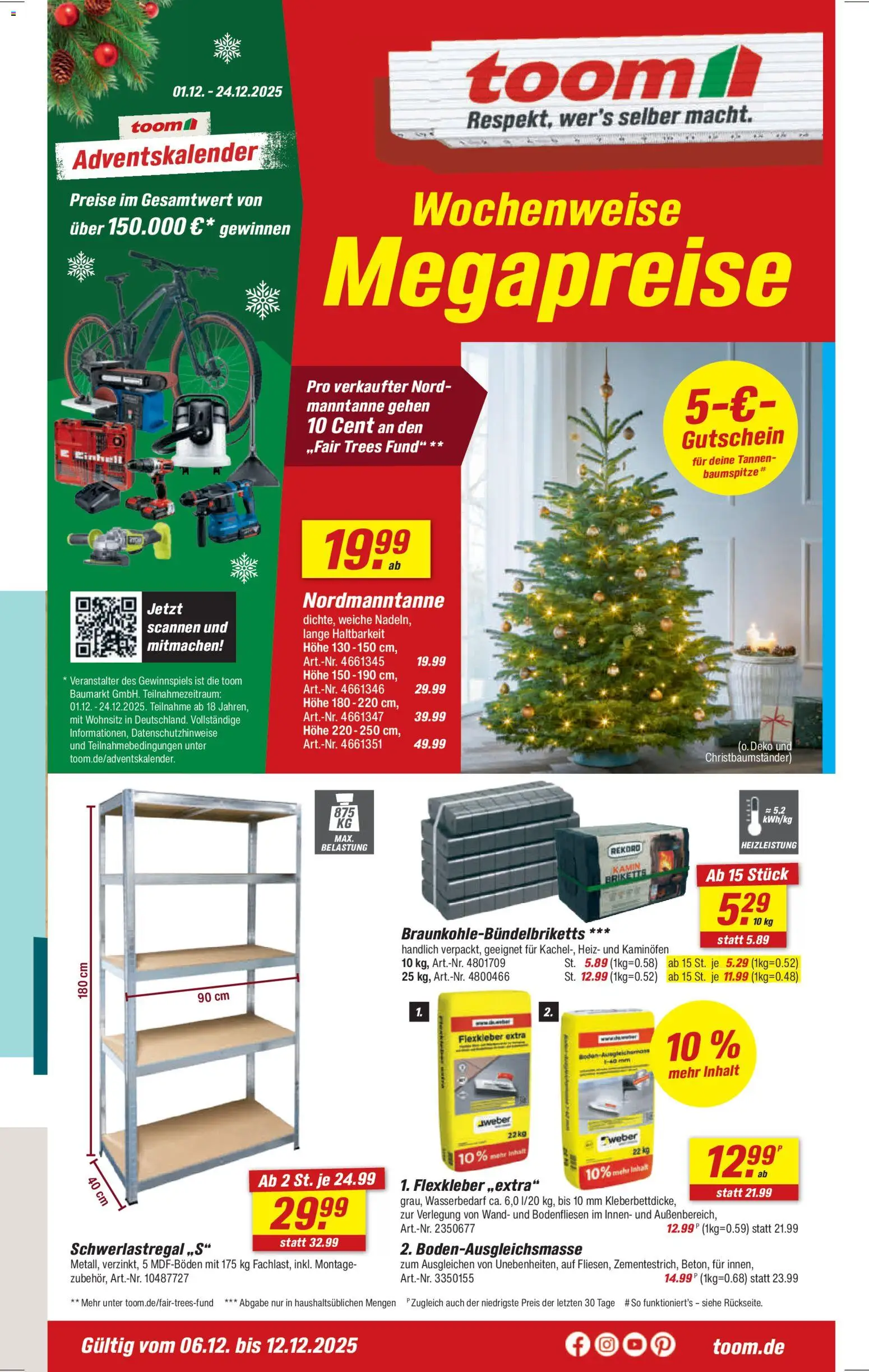 Vorschau von dem Prospekt des Geschäftes Toom Baumarkt, gültig ab dem 01.12.2025