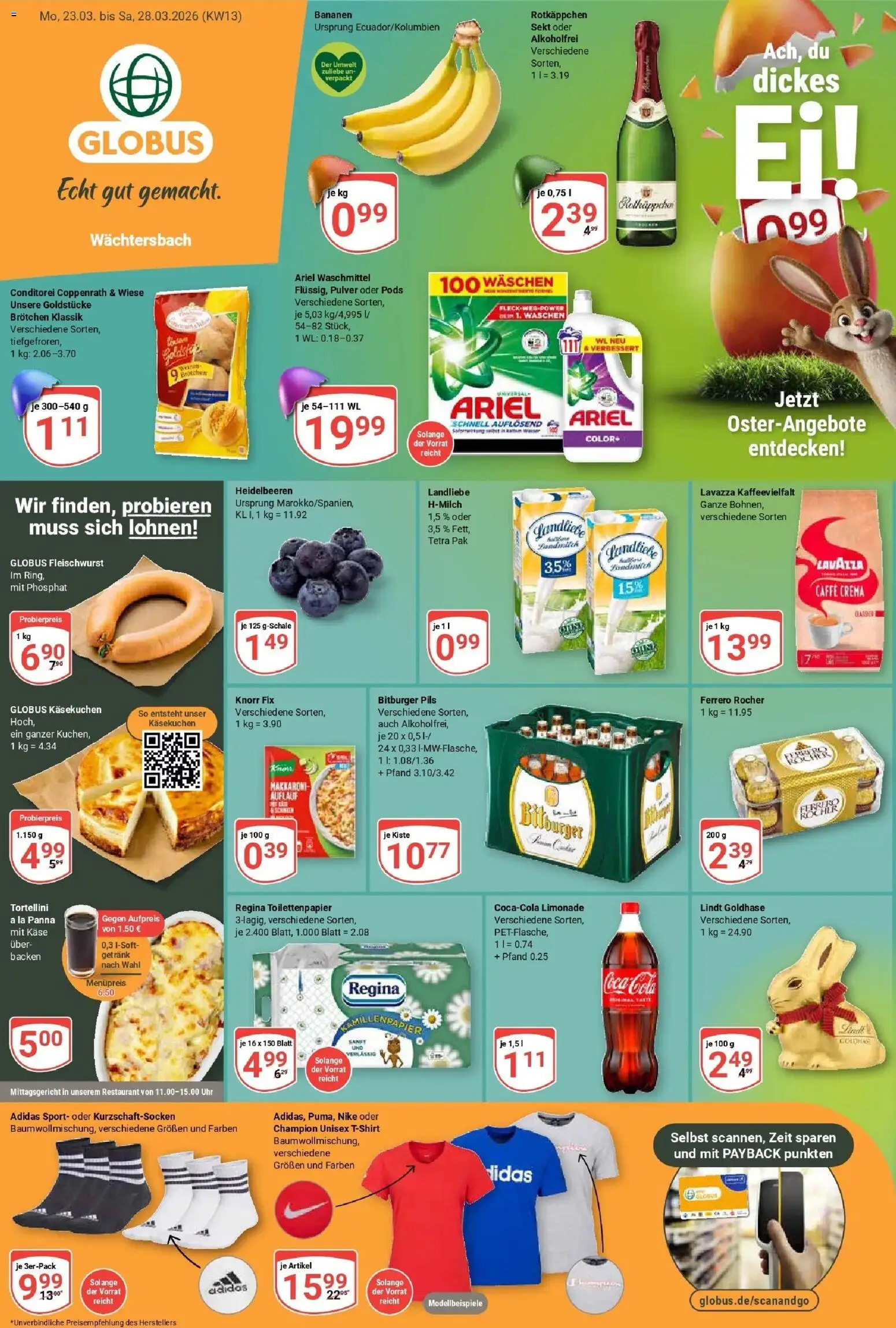 Vorschau von dem Prospekt des Geschäftes Globus, gültig ab dem 22.03.2026