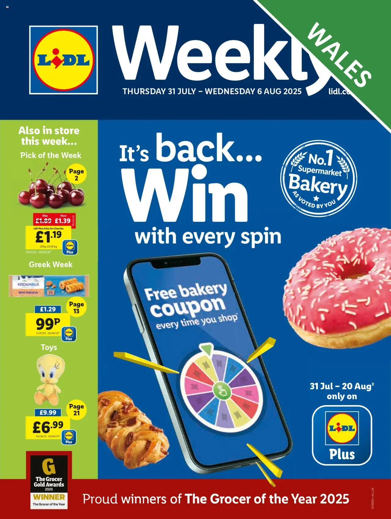 Lidl shop Lidl Weekly Wales valid from 31/07/2025 - Page number 1