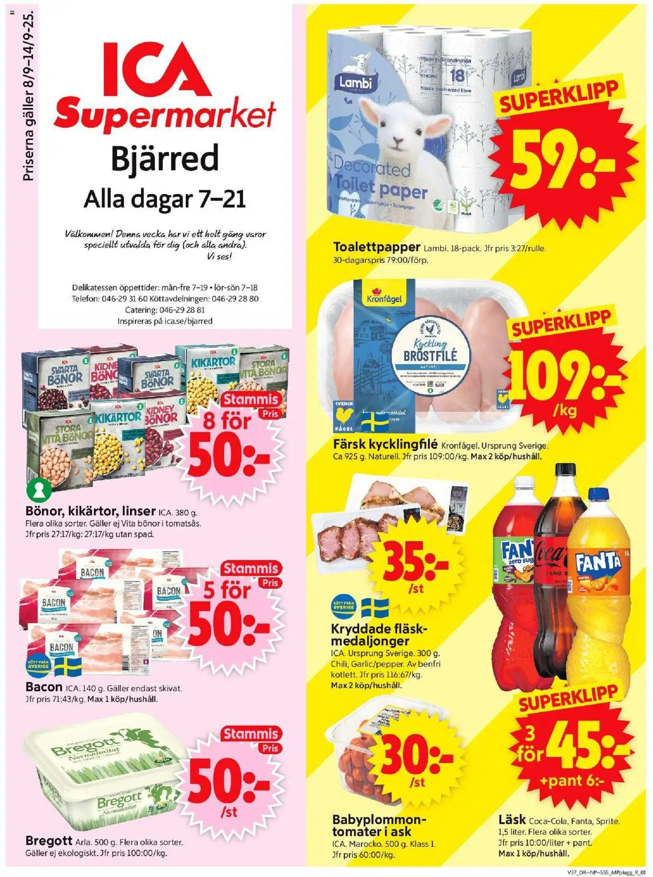 Bjärred är giltig 08/09 2025 > Veckans Erbjudanden gäller från 08/09/2025 till 14/09/2025 sidnummer 1
