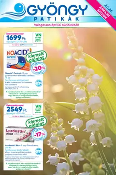 Gyöngy Patikák - Gyöngy Patikák akciós újság megtekintése, amely érvényes 2026.04.01.-től