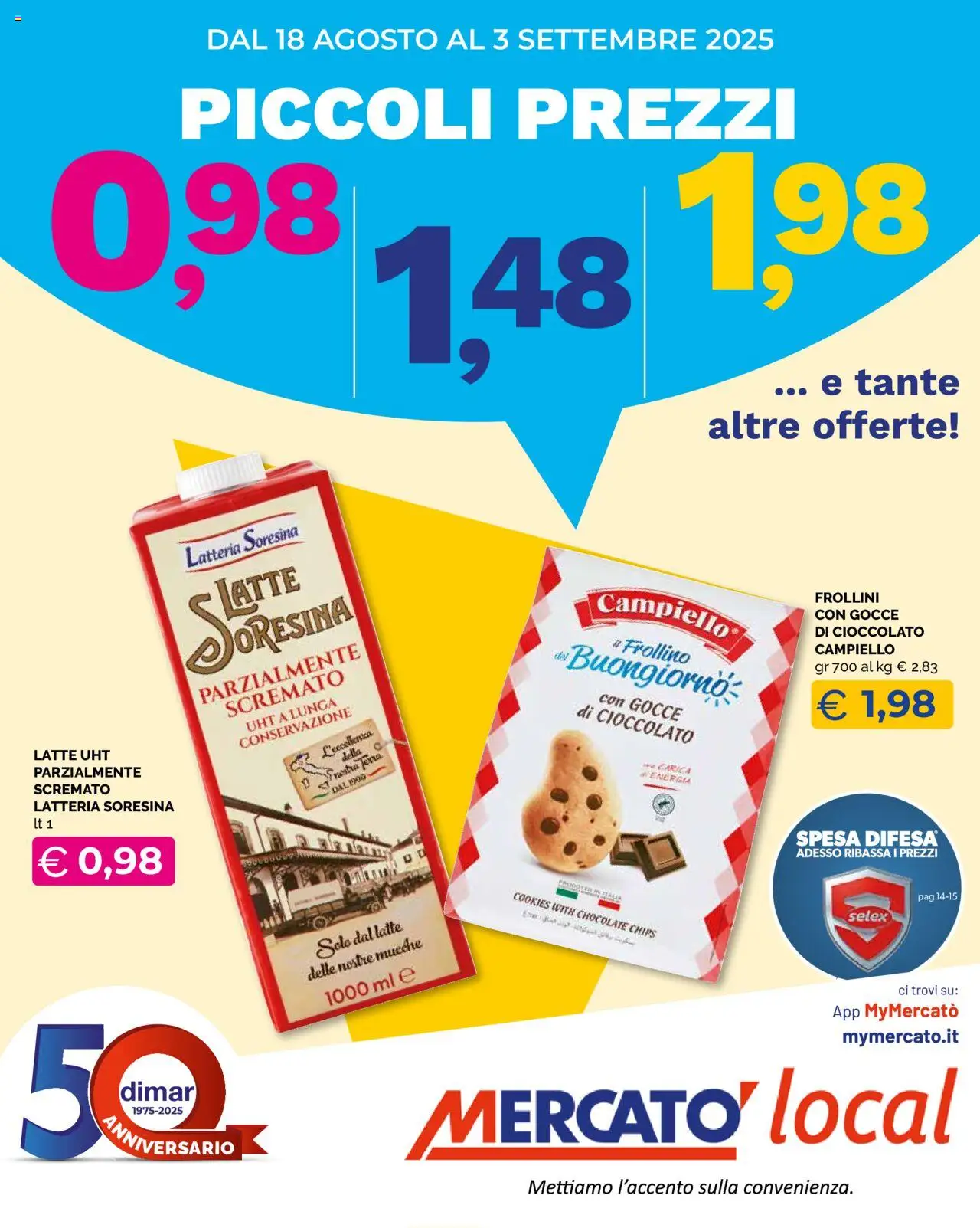 Volantino Mercatò valido da 18/08/2025 numero di pagina 1