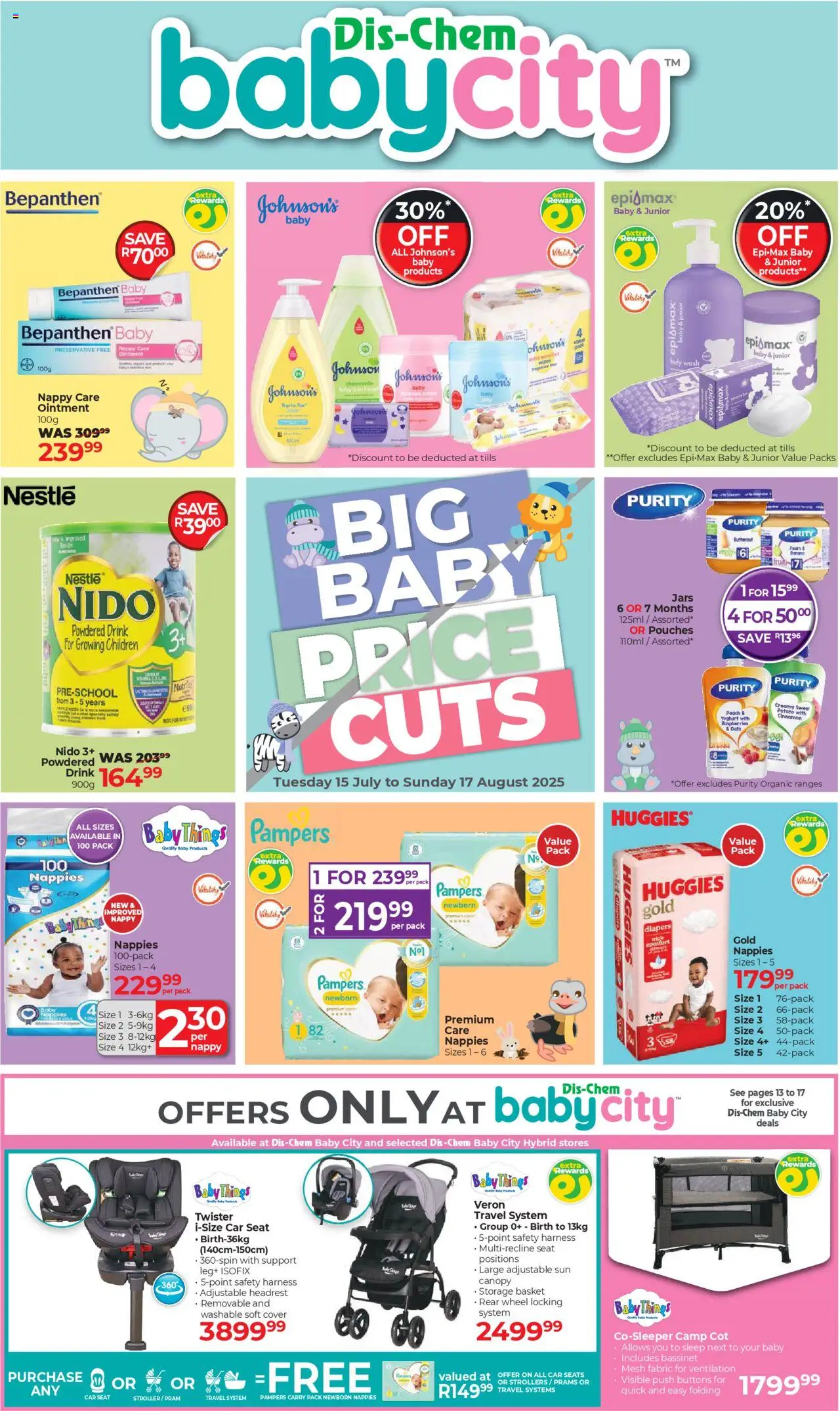 Baby City Specials from 15/07 - 17/08/2025 > Promotions