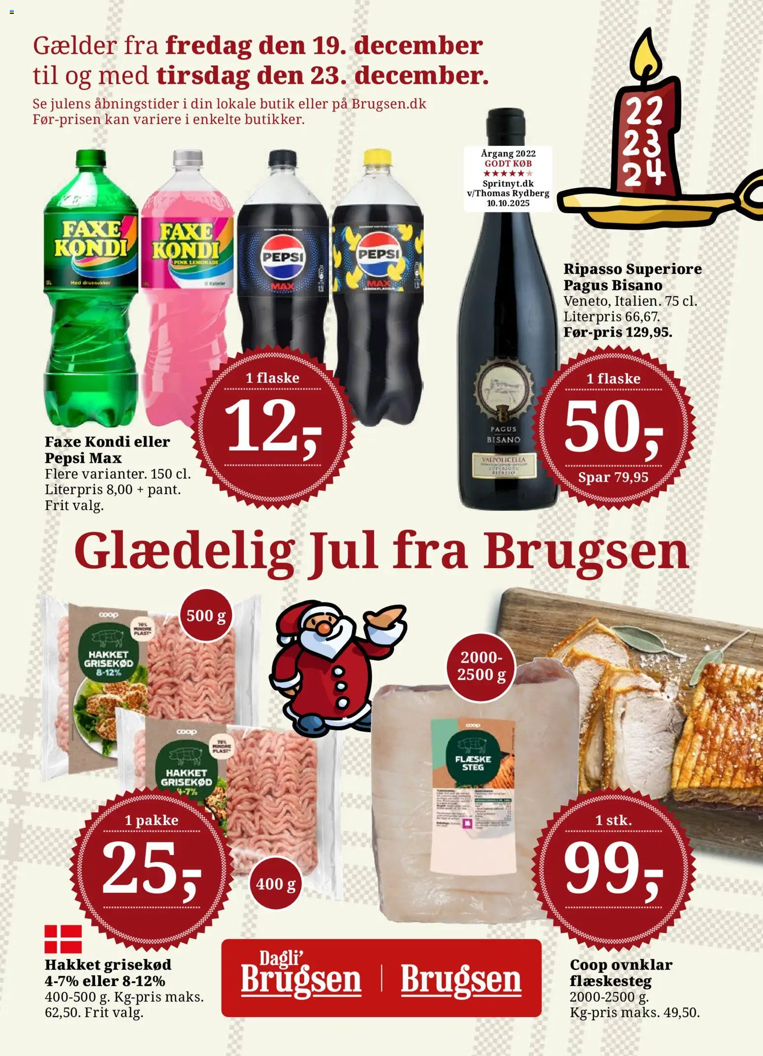 Eksempel på tilbudsavis Tilbudsavis fra butik Dagli'Brugsen gyldig fra 19/12/2025