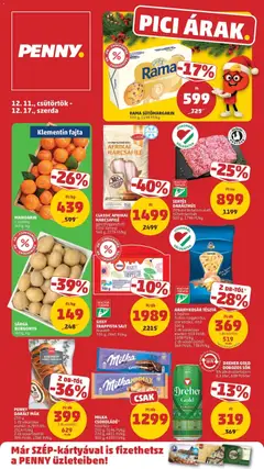 PENNY - Pennymarket újság érvényessége -2025.12.17-ig megtekintése, amely érvényes 2025.12.10.-től