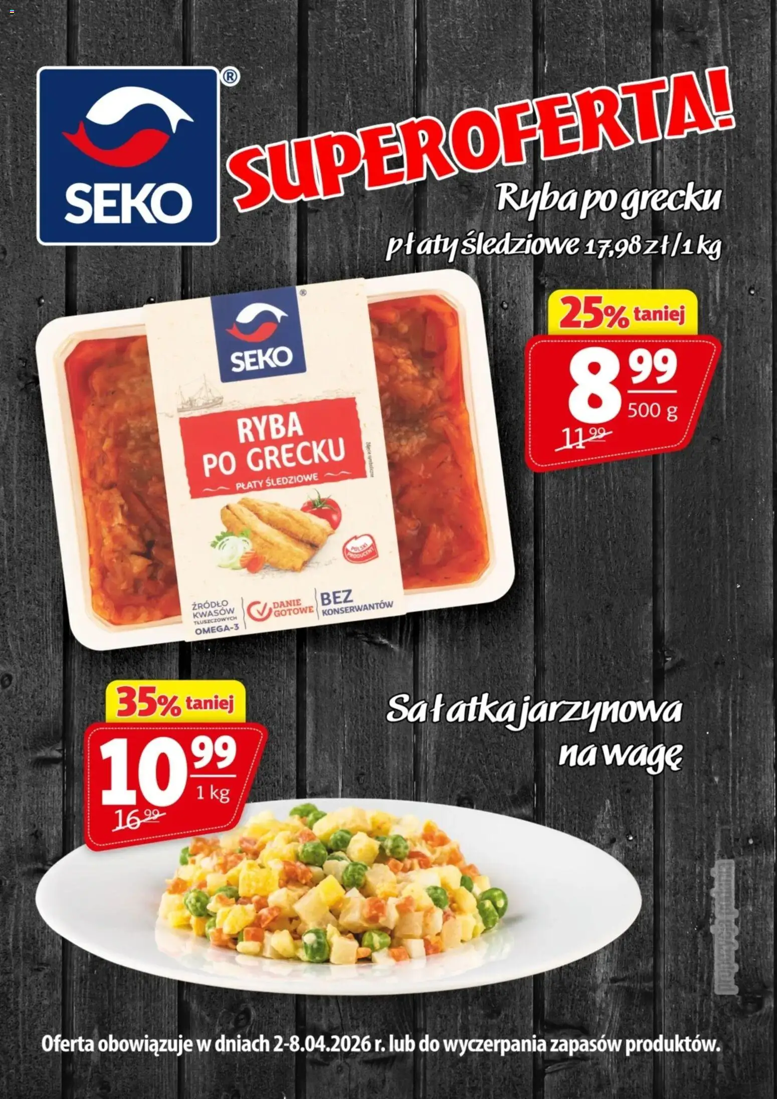 Pogląd gazetki "Prim Market promocja - Ryba Po Grecku; Sałatka Jarzynowa" ze sklepu Prim Market ważnej od 02.04.2026