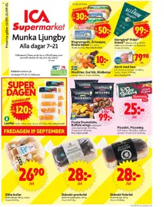 Förhandsgranska reklamblad Munka-Ljungby från butik ICA Supermarket gäller från 15/09/2025
