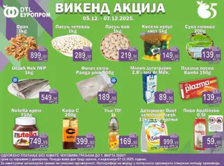 Pregled Europrom kataloga - važi od 05.12.2025