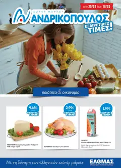 Preview of leaflet Προσφορές from shop Ανδρικοπουλος valid from 25/02/2026