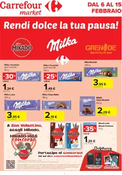 Anteprima dell'opuscolo Volantino Market - Dolci dal negozio Carrefour valido da 06/02/2026