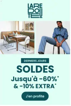 Voorbeeld van La Redoute van winkel Ontdek geldig vanaf 12/01/2026