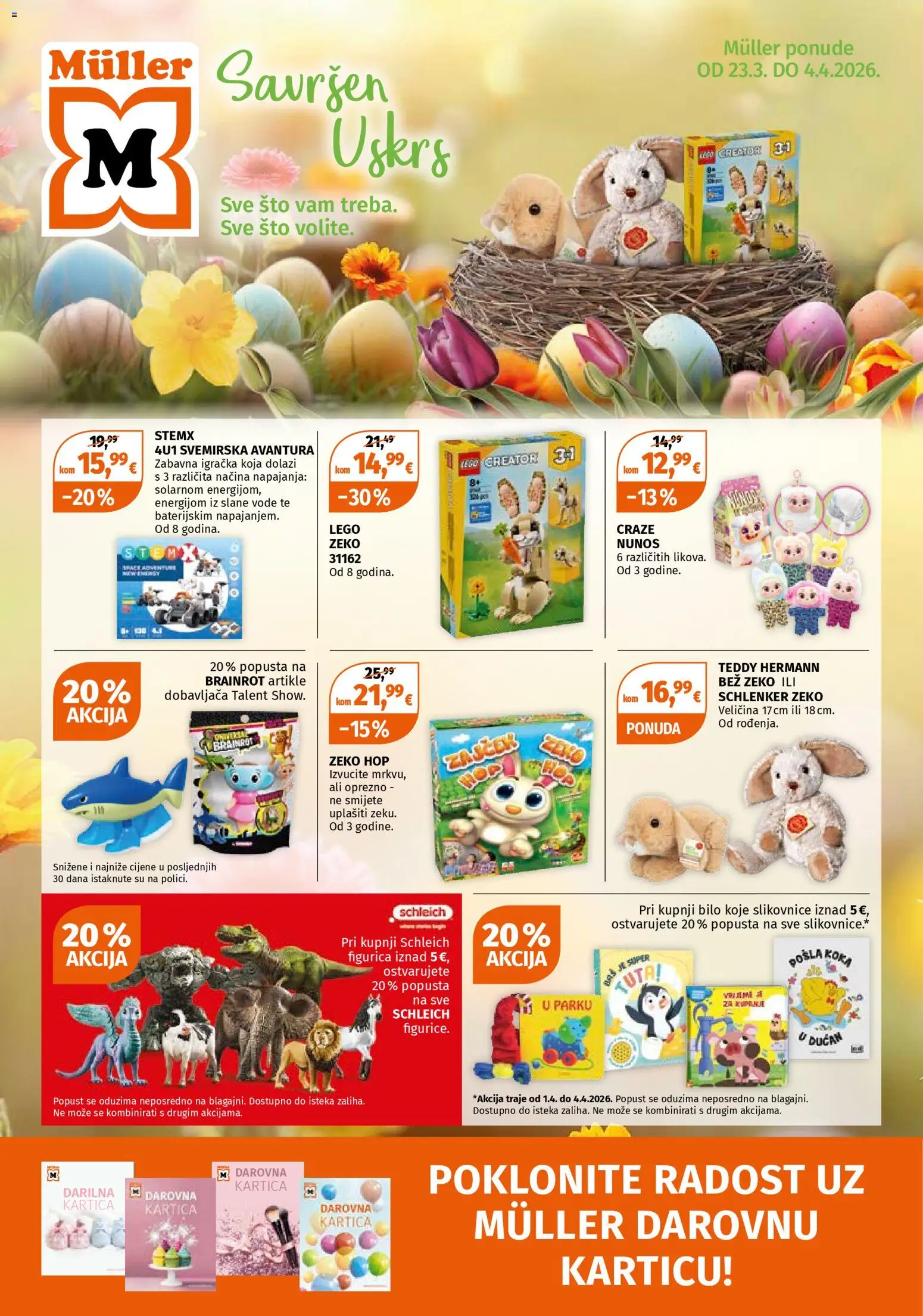 Pregled letka Müller Katalog trgovine Müller vrijedi od 23.03.2026