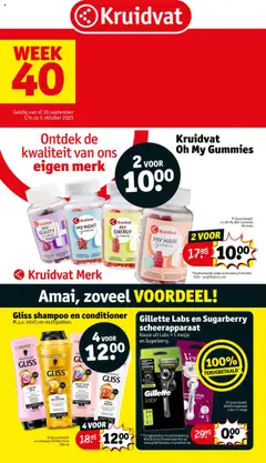 Voorbeeld van Folder week 40 van winkel Kruidvat geldig vanaf 30/09/2025