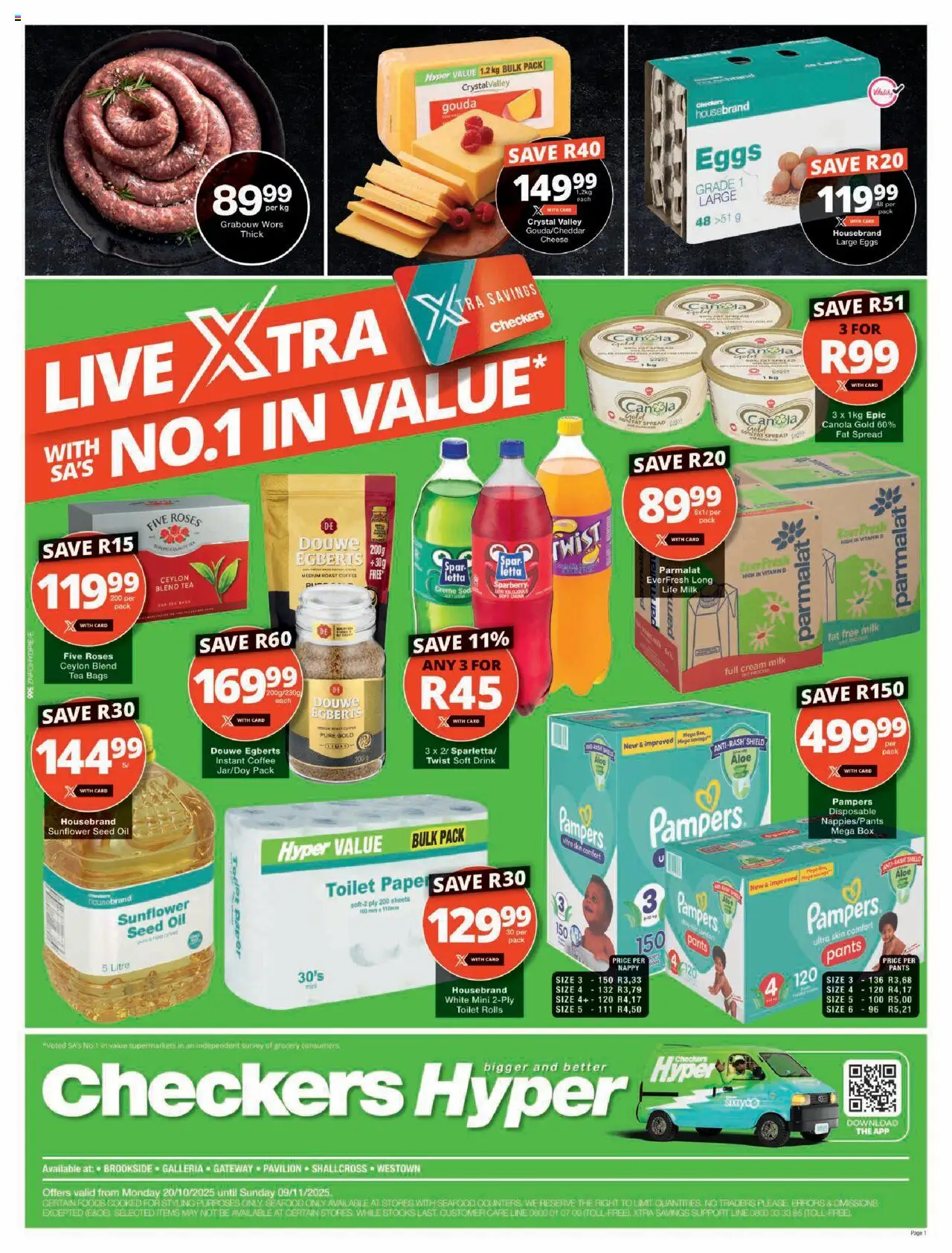 Checkers Kwazulu Natal - Month-End Promotion 20/10 - 09/11/2025 >> Catalogue