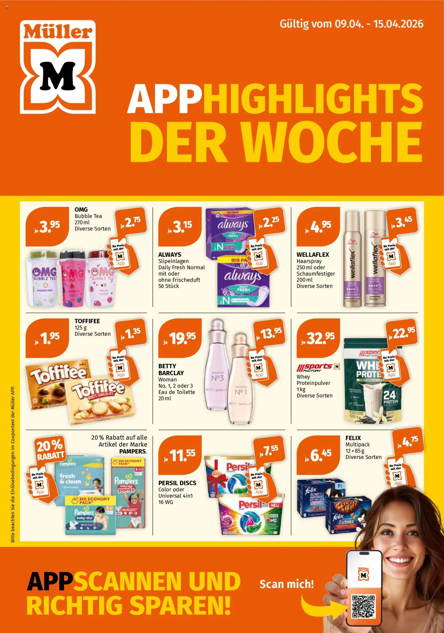 Vorschau des Merkblatts Müller aktionen vom Shop Müller gültig von 09.04.2026 bis 15.04.2026
