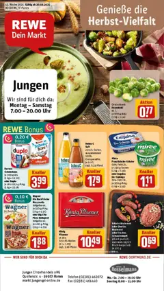 Vorschau von dem Prospekt des Geschäftes Rewe, gültig ab dem 19.10.2025