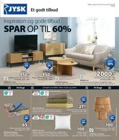 Eksempel på tilbudsavis Tilbudsavis fra butik JYSK gyldig fra 26/09/2025