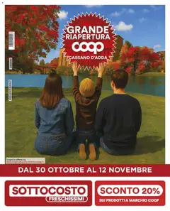 Anteprima dell'opuscolo Volantino Nuova Apertura Cassano d'Adda dal negozio COOP valido da 30/10/2025