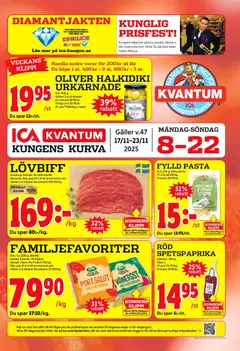 Förhandsgranska reklamblad Kungens Kurva från butik ICA Kvantum gäller från 17/11/2025