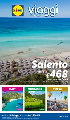 Anteprima dell'opuscolo Lidl volantino Viaggi dal negozio Lidl valido da 01/03/2026