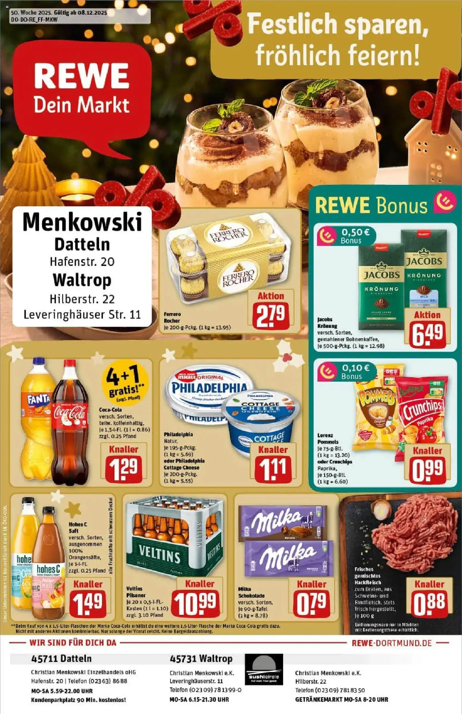 Vorschau von dem Prospekt des Geschäftes Rewe, gültig ab dem 07.12.2025