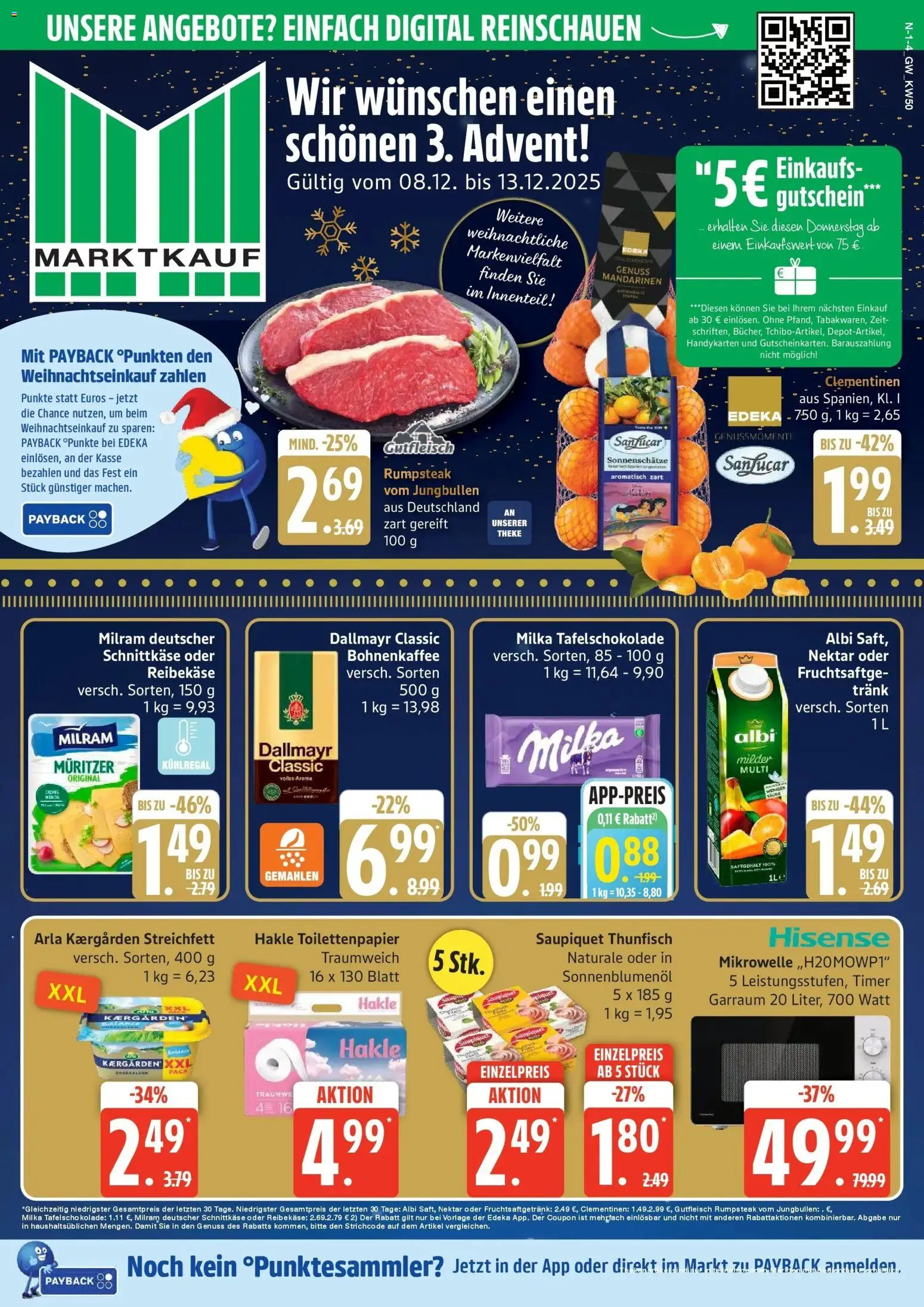 Vorschau von dem Prospekt des Geschäftes Marktkauf, gültig ab dem 08.12.2025